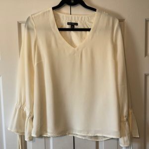 JCrew Mercantile Cream Blouse
